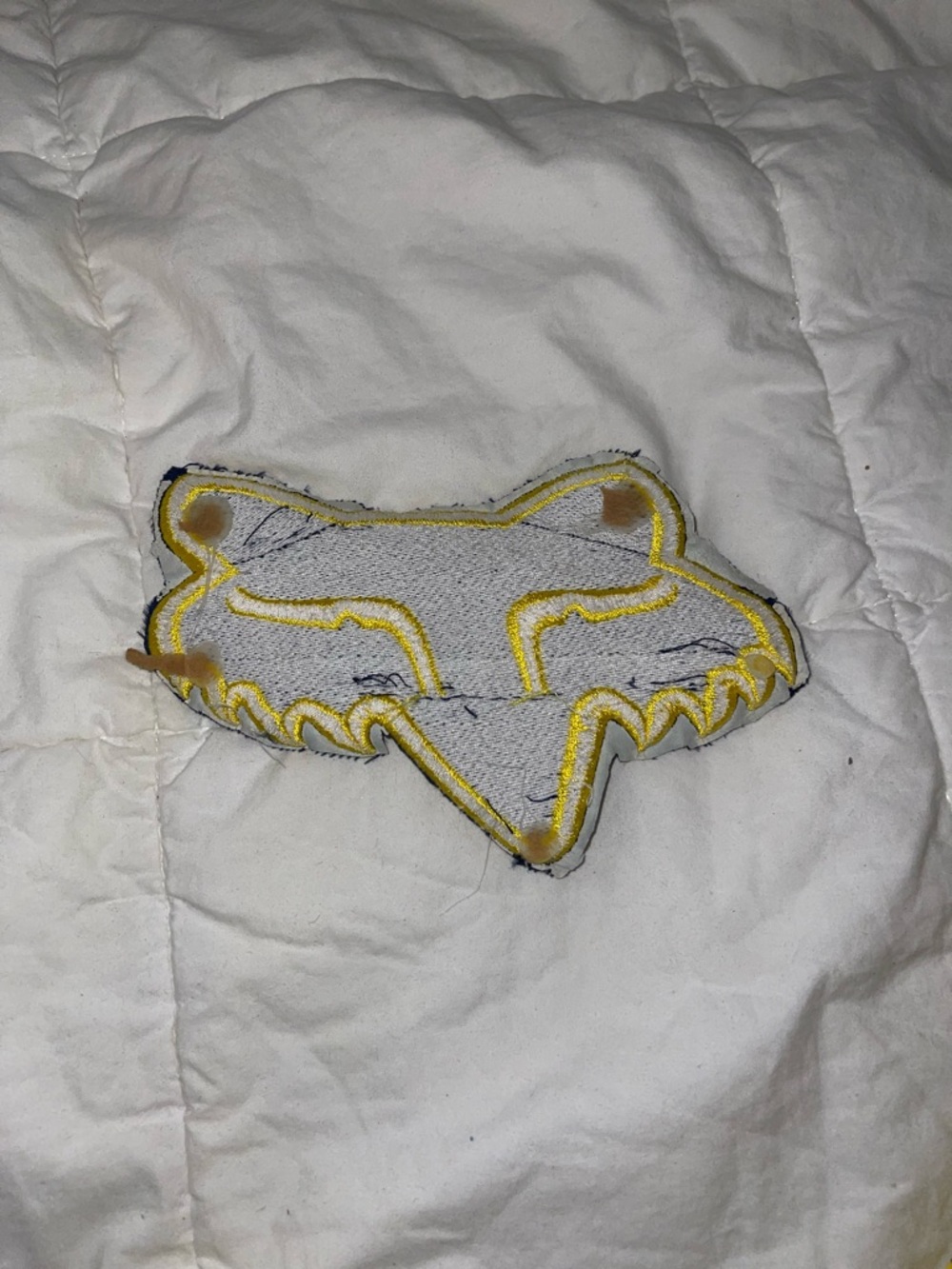 Fox Racing Patch - Navy & Yellow Fox Head - Picture 2 of 4
